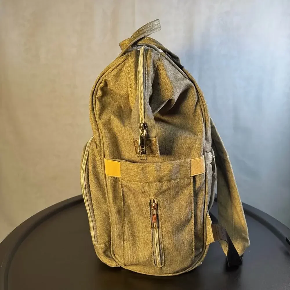 Gray Diaper Bag Backpack